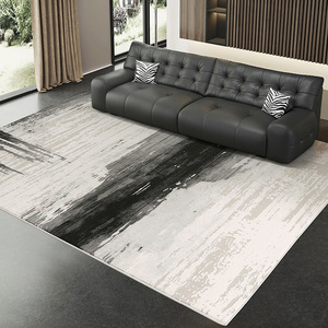 Alfombra Moderna Minimalista Rectangular Resistente a las Manchas, Tejido Wilton, para Sala de Estar, Sofá, Mesa de Centro, Cobertura Total, Uso Doméstico - Product Image 3