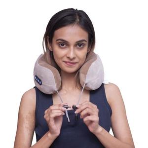 Masajeador electrónico para cuello y hombros, máquina de masaje de columna en forma de U, suave y cómodo, transpirable - Product Image 4