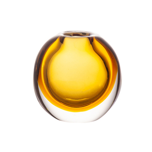 Décoration de chambre, nouveau style, artisanat en cristal compact et frais, pots de plantes colorés, vases en verre de résine ambrée - Product Image 1