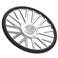 Volant de direction universel automobile en alliage d'aluminium 6061 de haute qualité, 14-15 pouces, personnalisé, forgé, brossé, argenté et doré
