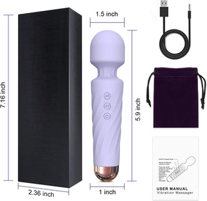 Impermeable de silicona mujer cuerpo Personal AV varita masajeador punto G estimulación del clítoris vibrador adultos juguetes sexuales para mujeres Vagina - Product Image 5