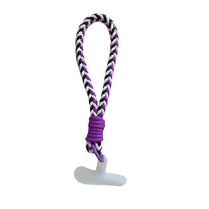 Série de couleurs de corde tressée torsadée avec style de joint transparent Modèles pour hommes et femmes avec étui pour téléphone portable Artefact anti-perte - Product Image 1