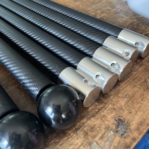 Outil PDR en fibre de carbone mat durable de 2 m, fabriqué en usine, en stock, pour la réparation de bosses sans peinture - Product Image 1