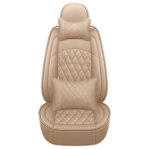 Funda de Asiento Universal de Cuero para Coche, Diseño de Diamantes Grandes, para Todas las Estaciones, 2021 - Product Image 1