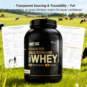 OEM/ODM Otla Beslenen Peynir Altı Suyu Proteini Tozu Yapay Katkı Maddesi İçermez, 24G <span class=keywords><strong>Protein</strong></span> Peynir Altı Suyu Karışımı Antrenman Öncesi ve Antrenman Sonrası İyileşme İçin - Product Image 5