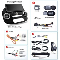 Radio para Auto Android 15 de 12.3 Pulgadas 2DIN para Mercedes-Benz Vito 2016, Receptor Estéreo, GPS, Navegación, DSP, Reproductor de Video, Carplay, Asistente de Reversa