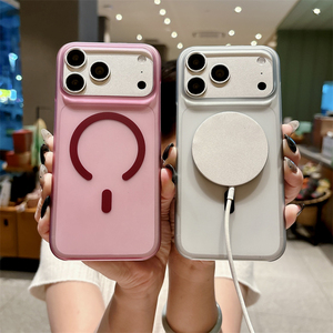 เคสโทรศัพท์แบบไร้ขอบ วัสดุ PC ใหม่ ผิวด้าน รองรับการชาร์จไร้สายแบบแม่เหล็ก สำหรับ iPhone 18 Pro Max 13 14 15 16 17  แบบแข็ง - Product Image 2