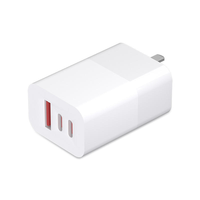 Adaptateurs de voyage compatibles avec PD 65W Type C Usb a Câble 3-en-1 USB Alimentation Ordinateur Portable Chargeur