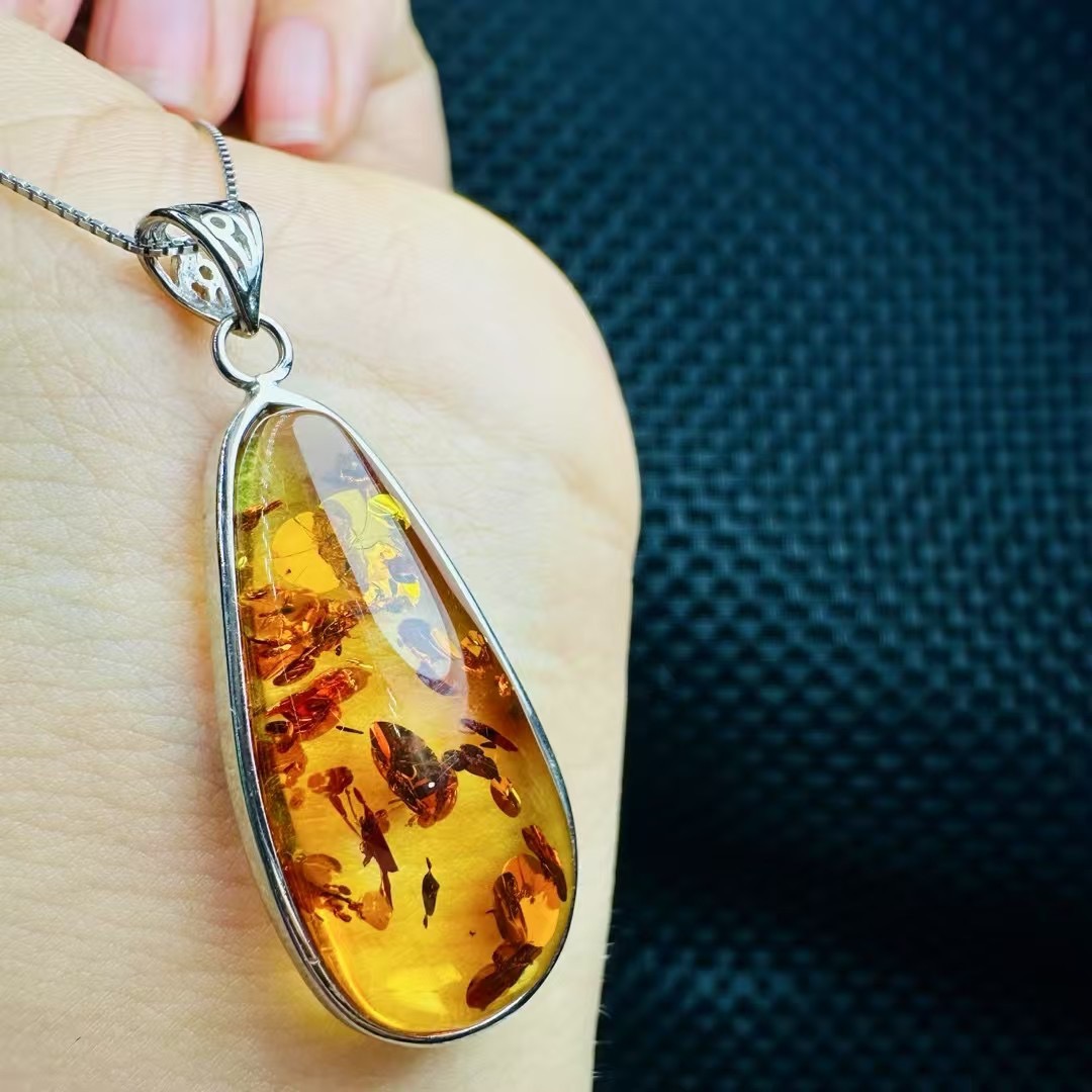 amber jewelry 925 sterling silver