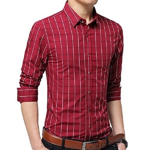 New Trendy <b>Men's</b> Solid Color Long Sleeve Casual <b>Shirt</b> 100% Cotton Poplin Hot Sale Factory Manufacturer and Wholesale <b>Corduroy</b> - Product Image 3