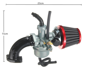 22Mm PZ22ชุดท่อกรองอากาศคาร์บูเรเตอร์,ชุดท่อไอดีสำหรับ Pit Dirt Bike ATV 110cc 125cc <span class=keywords><strong>Hona</strong></span> CRF50 XR50 SSR - Product Image 3