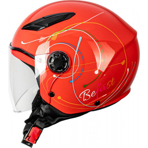 Casco Jet para niño Befast Flipper III Rojo Amarillo Blanco Bleu L - Product Image 2