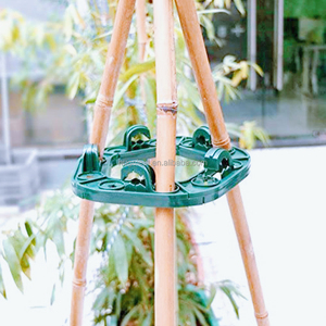 Accessoires de jardin modernes Matériau PE Support de canne à Wigwam pentagonal Support de canne en bambou pour plantes grimpantes - Product Image 5