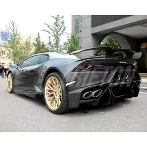 Parachoques Trasero de Fibra de Carbono Seca Brillante para Lamborghini Huracan LP580 y LP610 2014-2019 - Product Image 3