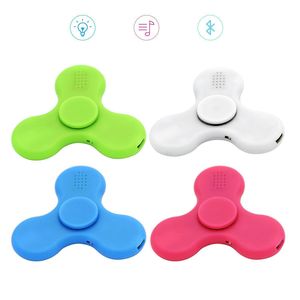 Pha Lê Trong Suốt Tay Spinner Nhấp Nháy Đèn LED Màu Xanh Răng Loa Fidget Spinner Ngón Tay Loa/Fidget Spinners Loa - Product Image 1