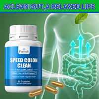 Perseek Speed Colon Clean 11-en-1 Capsules pour la Santé Intestinale Détox Naturelle du Côlon Soutien Digestif Complément Herbal Végétalien