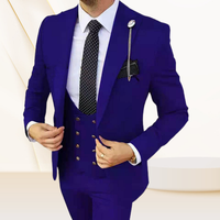Jas Pengiring Pria Model Tiga Potong Versi Korea Slim-fit Model Bisnis Jas Pengiring Pria Terbaik Jas Pengantin Pria Pakaian Pria