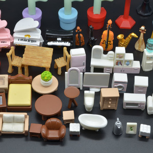 Lote de Juguetes Coleccionables al por Mayor, Kit de Accesorios para Casa de Muñecas, Miniaturas, Muebles, Cama, Mesa de Computadora, Silla, Gabinete, Piano, Guitarra - Product Image 5