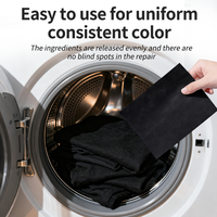 Feuilles de lavage écologiques pour vêtements foncés, revitalisant de couleur pour vêtements noirs et de couleurs foncées