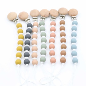 Cadena <span class=keywords><strong>de</strong></span> soporte <span class=keywords><strong>de</strong></span> clip <span class=keywords><strong>para</strong></span> chupete <span class=keywords><strong>de</strong></span> alimentación <span class=keywords><strong>de</strong></span> bebé, cuentas <span class=keywords><strong>de</strong></span> silicona y metal <span class=keywords><strong>para</strong></span> 0-12 meses <span class=keywords><strong>de</strong></span> un proveedor <span class=keywords><strong>de</strong></span> confianza - Product Image 2