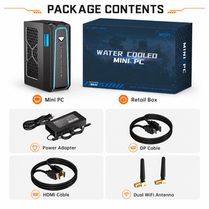 มินิพีซีเกมมิ่งระบายความร้อนด้วยน้ำ 9 9950X3D พร้อม RTX 5070 12GB DDR5 96GB รองรับจอแสดงผล 6 จอ WiFi 7 พอร์ต LAN คู่ 2.5G รุ่น Sl-800AMD AMD B650 - Product Image 2
