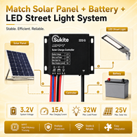Contrôleur de charge solaire Sukite Superior MPPT 3232 3.2V 15A 32W pour éclairage public communautaire