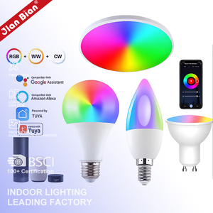 Rgbrw graffiti thời gian <span class=keywords><strong>Wifi</strong></span> bóng đèn qua biên giới tiết kiệm năng lượng E14/E27 meikeduo Alexa thông minh điều khiển bằng giọng nói thông minh đèn <span class=keywords><strong>LED</strong></span> - Product Image 2