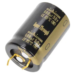 Nichicon 680uF 50V KG Super Through condensador electrolítico de pin chapado en oro ultrapenetrante