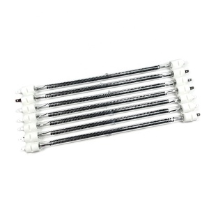 Calentador infrarrojo de fibra de carbono de onda corta Elemento de lámpara de calefacción personalizable - Product Image 1