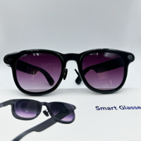 Lunettes Intelligentes de Traduction IA, Appel Mains Libres Sans Fil, Musique, Sports en Extérieur, Étanche IPX-6, Vidéo 1200P