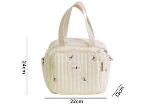 Ritsleting baru kapasitas besar tas Tote ibu pengatur popok quilt untuk kereta bayi portabel gantung modis bayi - Product Image 6