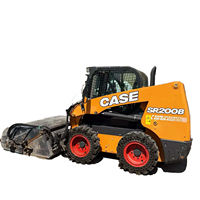 Meilleur prix CASE SR200B Chargeuse compacte sur chenilles d'origine, équipement de construction compact, fourni par l'usine, robuste, certifié CE