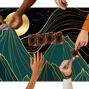 Tikar meja permukaan serat mikro halus jahit Premium cetak sublimasi 24x14 inci alas bermain game TCG - Product Image 4