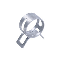 Colliers de serrage à ressort pour tuyaux, mini-colliers pour tuyaux de 9-10,2 mm de diamètre extérieur, lot de 25, en acier au carbone, robustes, à tension constante pour aspiration