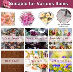 LSY 1:1 16oz, cepat menyembuhkan tahan panas untuk Casting lapisan seni DIY kerajinan perhiasan kayu meja atas pelestarian bunga - Product Image 5