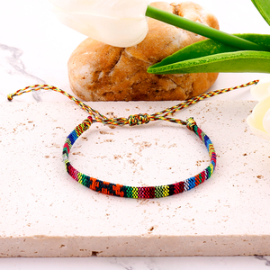 Bện Dây Vòng Đeo Tay Cho Cô Gái Tuổi Teen Có Thể Điều Chỉnh Mắt Cá Chân Vòng Đeo Tay Cho Phụ Nữ Chuỗi Bện Không Thấm Nước Bohemian Ấn Độ Đồ Trang Sức - Product Image 5