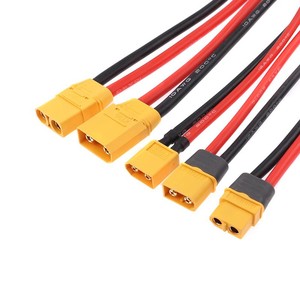 Fabrieksgroothandelsprijs 2-pins batterijladerconnector XT30 XT60 siliconenkabel mannelijke en vrouwelijke kabelboom - Product Image 2