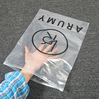 Clair vêtements imperméables zipperbags transparente en plastique d'emballage tshirt sac ziplock personnalisé logo quantité minimale de commande 100 pièces pe poly sac