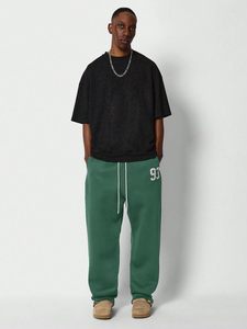 <span class=keywords><strong>Zaful</strong></span> กางเกงลำลองทรงหลวมสำหรับผู้ชาย, กางเกงวอร์มขาตรงมีกระเป๋ามีเชือกรูดลายกราฟิกแนวเลานจ์ - Product Image 4