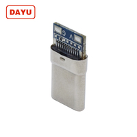 De alta calidad hombre usb tipo c conector 2,0 con pcb Junta