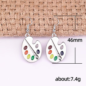 Orecchini Pendenti con Palette di Colori per Donne, Accessori di Moda Creativi per Uso Quotidiano - Product Image 6