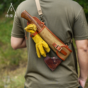 Bushcraft en cuir véritable hache gaine sac Portable peau de vache taille outil suspendu pour <span class=keywords><strong>escalade</strong></span> main marteau gaine pour Camping - Product Image 3