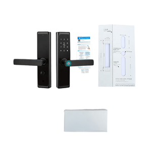 Khóa cửa bán tự động thông minh với mã + vân tay + khóa cơ - Product Image 1