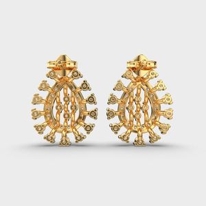 Boucles d'oreilles pendantes en moissanite pour femmes et hommes, plaquées or, pour anniversaire et mariage - Product Image 5