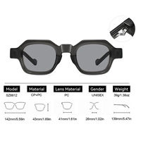 Lunettes de soleil tendance UV400 à monture intégrale, légères et durables, avec verres PC, confortables, unisexes, protection oculaire pour activités de plein air, OEM