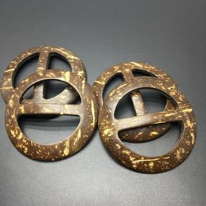 व्यावसायिक प्रदायक स्वनिर्धारित समायोज्य स्लाइडर कस्टम बेल्ट Buckles दौर नारियल बकसुआ - Product Image 3