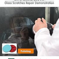Kit de réparation de rayures sur verre UerGlass, système de réparation de rayures sur verre de 5 pouces avec polissage haute puissance sans boîte de transport