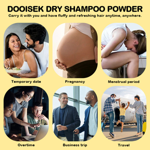 แชมพูผงแห้งปริมาณผมวีแกนออร์แกนิกสินค้าใหม่ควบคุมความมันนุ่มทำให้ผมมีลักษณะเป็นเส้นผมโลโก้ของฉัน - Product Image 6