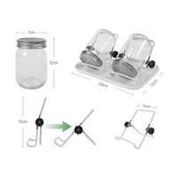 Pot à germination unique de 30 oz à large ouverture, germeur de graines décoratif d'intérieur et kit de germination de qualité supérieure
