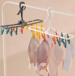Venta al por Mayor de Artículos para el Hogar de Moda, Tendedero Portátil con 12 Pinzas para Secar Ropa, Calcetines, Ropa Interior y Ropa de Bebé - Product Image 2